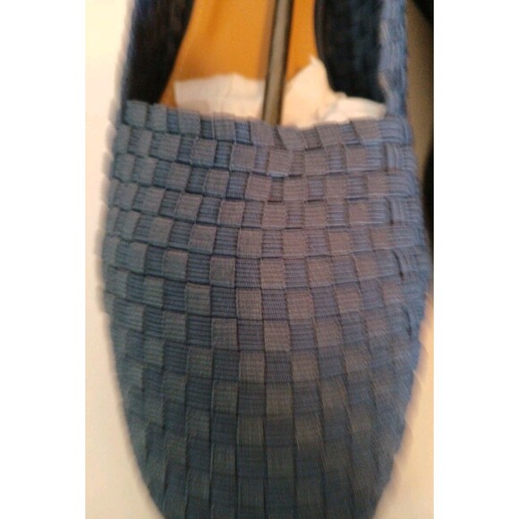 Comfortview Shoes Maple Womens 11m SLIP-ON Navy Blue Comfort Wedge Woven Design - Picture 8 of 16